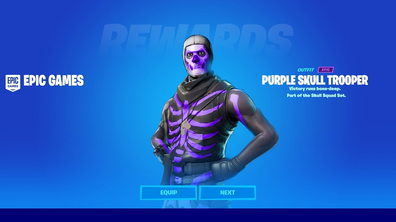 سكيلتون بنفسجي فورتنايت