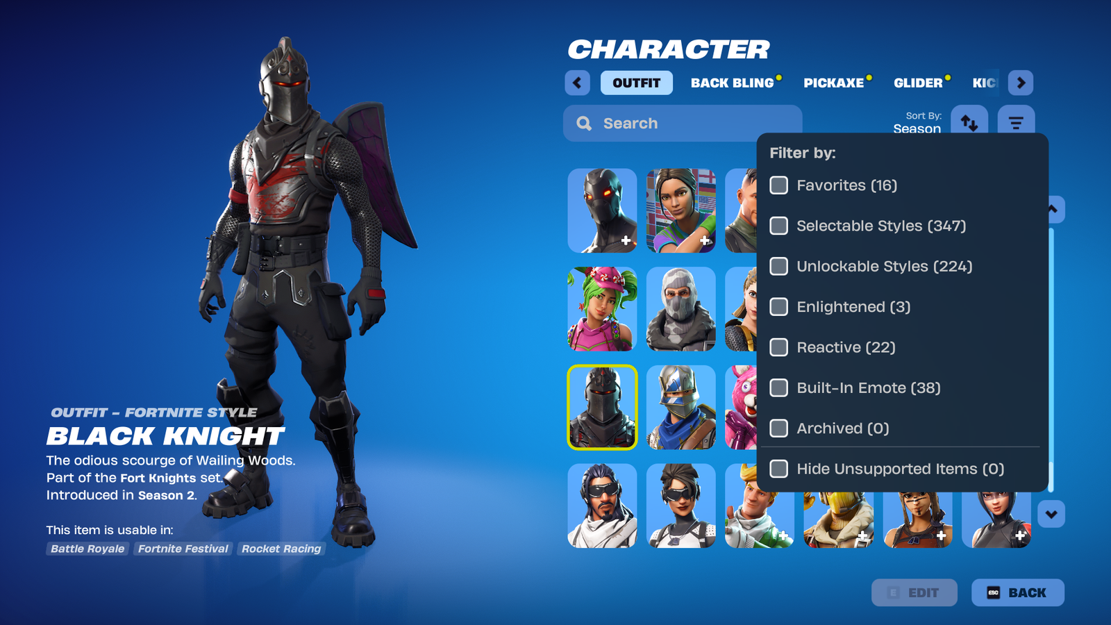 شيطون بلاك نايت اقوى حساب فورتنايت