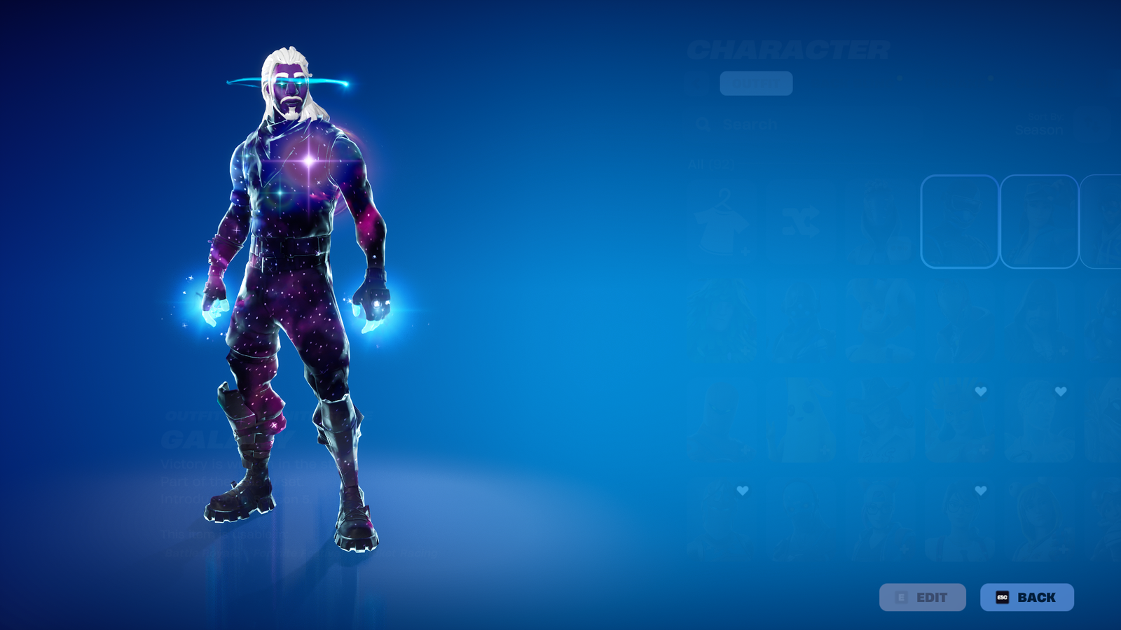 حساب فورتنايت نادر سكن جالكسي Galaxy Skin + طور الزومبي Save The World يعطي V-Bucks | فل اكسس مع ربط سوني و Xbox