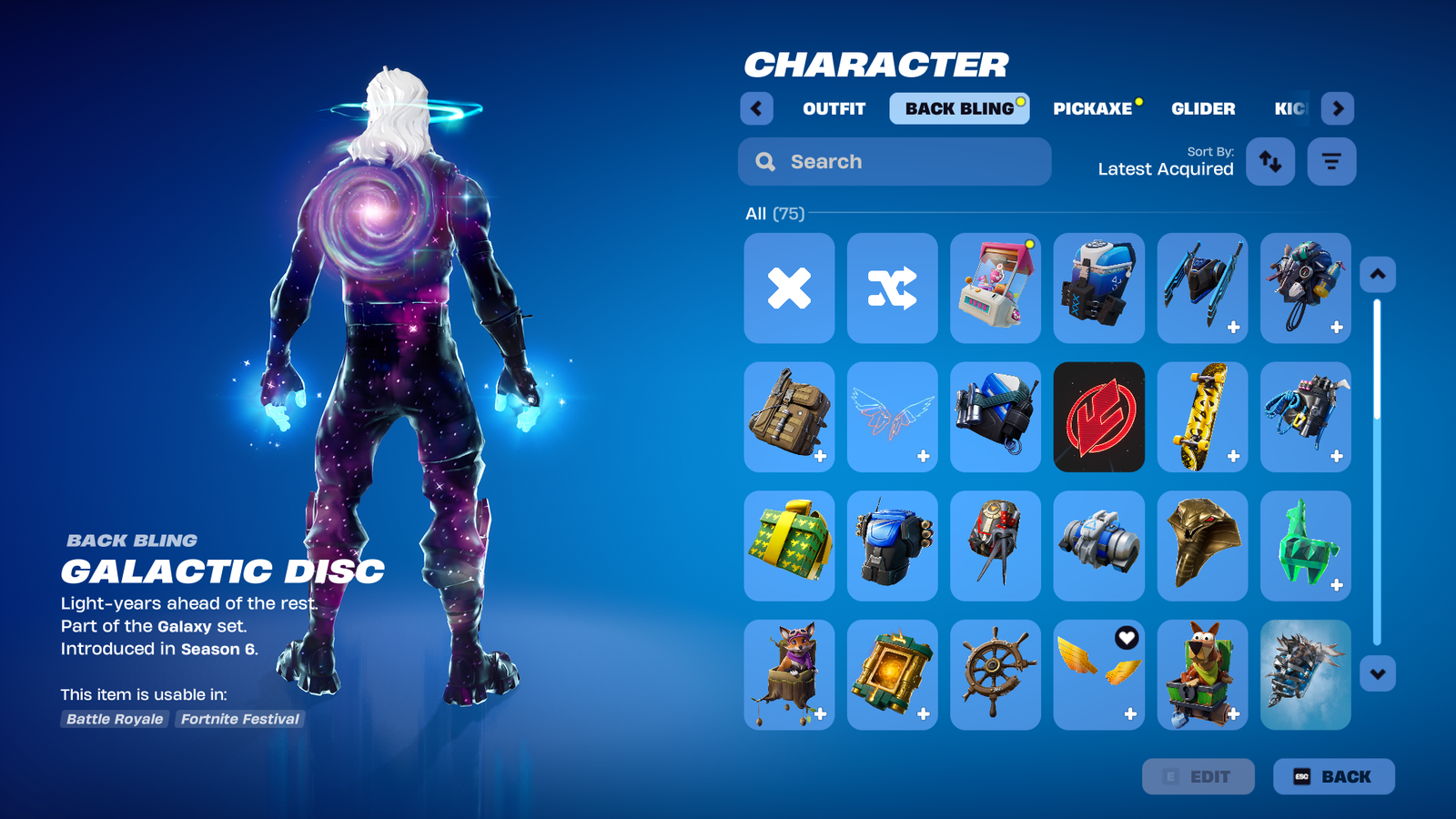 حساب فورتنايت نادر سكن جالكسي Galaxy Skin + طور الزومبي Save The World يعطي V-Bucks | فل اكسس مع ربط سوني و Xbox